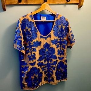 Tracy Reese Sequin Top, Size M
